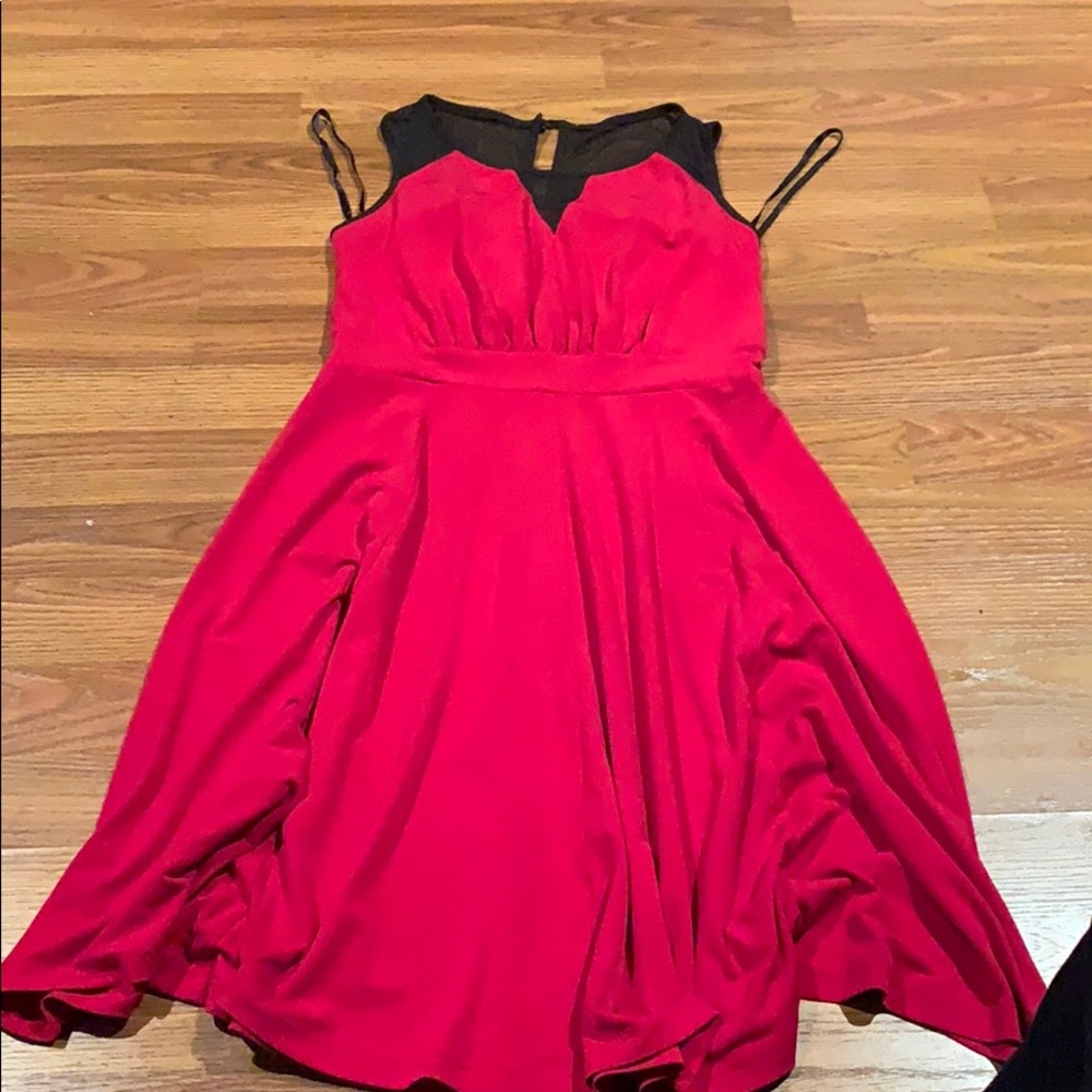 Red cocktail dress